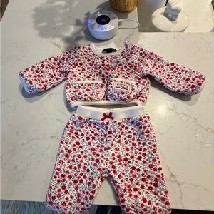 Tommy Hilfiger Red Floral Baby Set